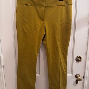 LOFT Mustard Marisa Ankle Pants